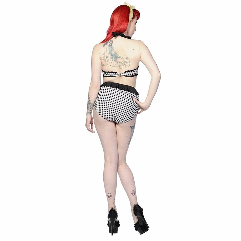Banned Bikini - Retro Gingham Schwarz 4 Banned Bikini - Retro Gingham Schwarz – Bild 2