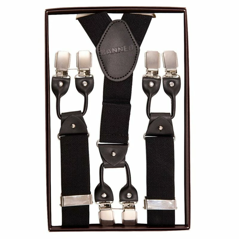 Banned Damen Hosenträger - Emma Braces Schwarz 3 Banned Damen Hosenträger - Emma Braces Schwarz