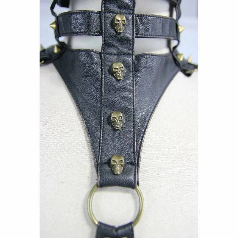 Devil Fashion Geschirr - Skull Spikes Harness 8 Devil Fashion Geschirr - Skull Spikes Harness – Bild 6