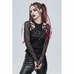 Devil Fashion Langarm Top - Boneyard