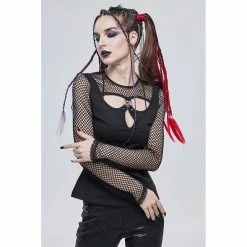 Devil Fashion Langarm Top - Poison Daisy