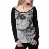 Hyraw Langarm Raglan Top - Skeleton 1 Hyraw Langarm Raglan Top - Skeleton -Langarm Sales Store hyraw langarm raglan top skeleton