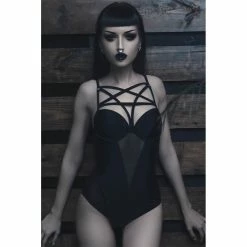 Killstar Badeanzug - Sacred 9 Killstar Badeanzug - Sacred -Langarm Sales Store killstar badeanzug sacred3