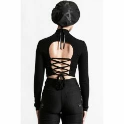 Killstar Crop Top - Darkest Hour 8 Killstar Crop Top - Darkest Hour -Langarm Sales Store killstar crop top darkest hour2