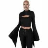 Killstar Crop Top - Demon Darling -Langarm Sales Store killstar crop top demon darling