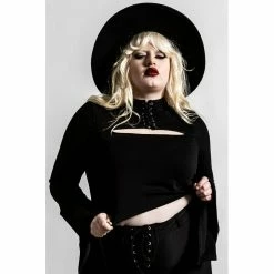 Killstar Crop Top - Demon Darling -Langarm Sales Store killstar crop top demon darling5