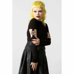 Killstar Crop Top - Demoness 5 Killstar Crop Top - Demoness -Langarm Sales Store killstar crop top demoness2