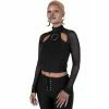 Killstar Crop Top - Mystia -Langarm Sales Store killstar crop top mystia