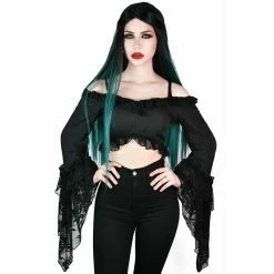 Killstar Crop Top - Tessa Terror Lace