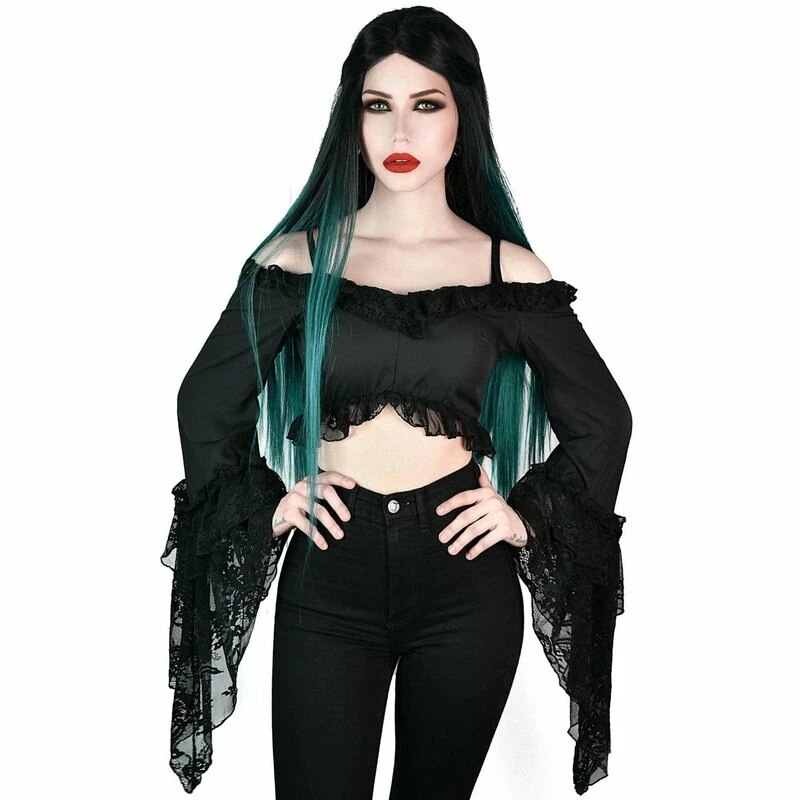 Killstar Crop Top - Tessa Terror Lace 3 Killstar Crop Top - Tessa Terror Lace