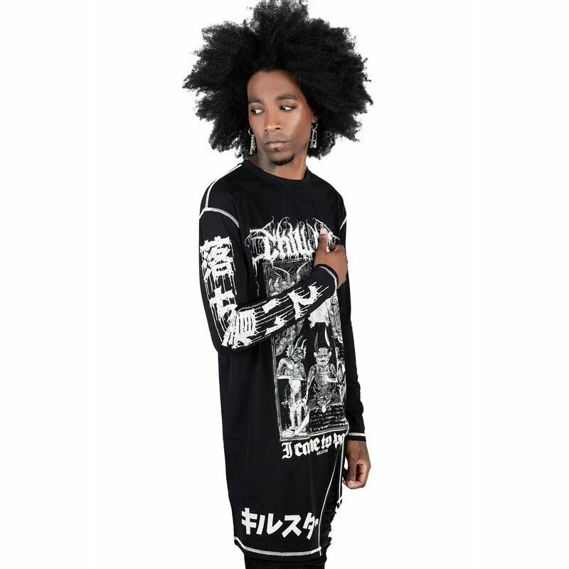 Killstar Gothic Top - Chill Out Drape Top 4 Killstar Gothic Top - Chill Out Drape Top – Bild 2