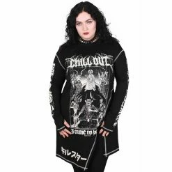 Killstar Gothic Top - Chill Out Drape Top 11 Killstar Gothic Top - Chill Out Drape Top -Langarm Sales Store killstar gothic top chill out drape top4