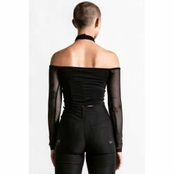 Killstar Gothic Top - Nightcall Fishnet -Langarm Sales Store killstar gothic top nightcall fishnet3