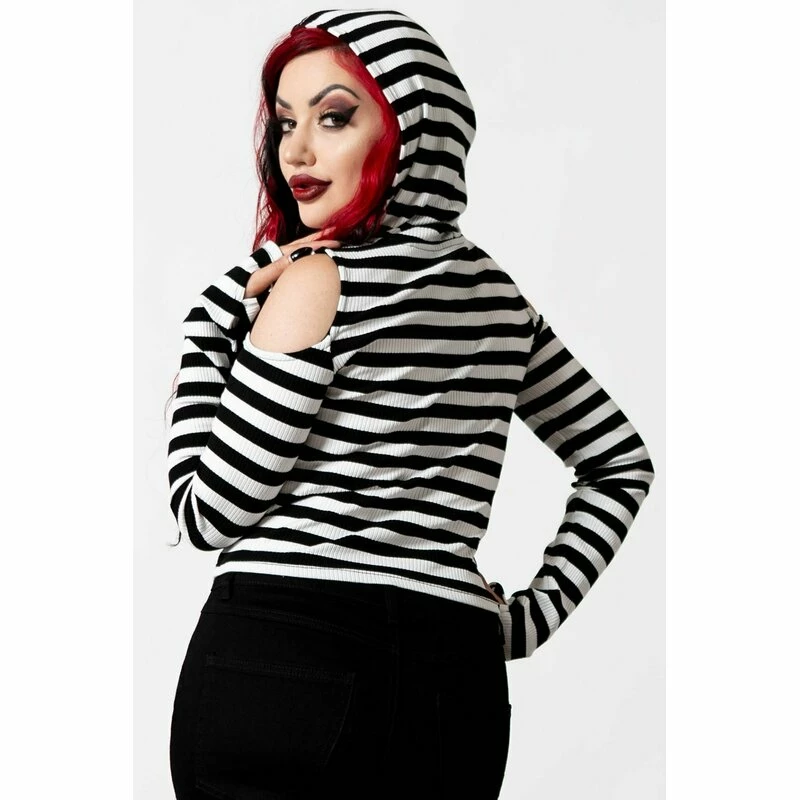 Killstar Kapuzentop - Cause Of Death Weiß 5 Killstar Kapuzentop - Cause Of Death Weiß – Bild 3