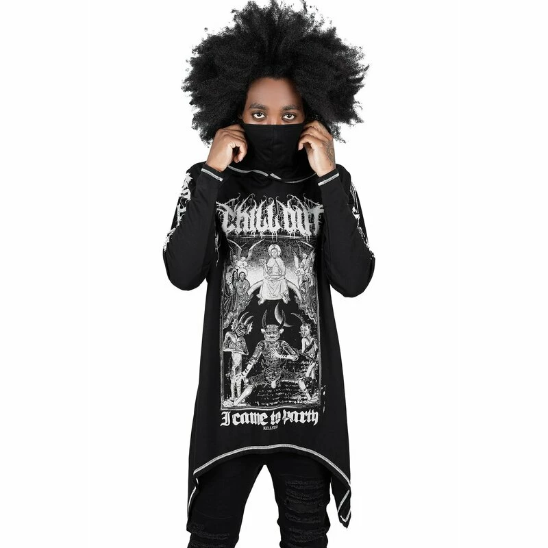 Killstar Kapuzentop - Chill Out Drape Hoodie 3 Killstar Kapuzentop - Chill Out Drape Hoodie