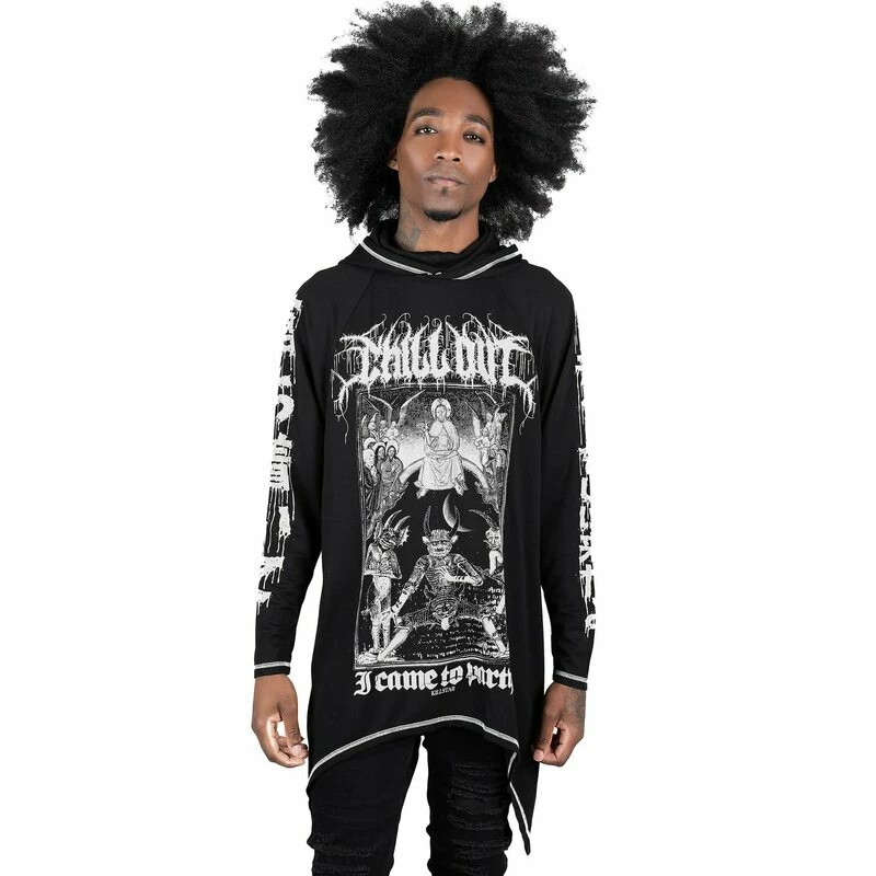 Killstar Kapuzentop - Chill Out Drape Hoodie 4 Killstar Kapuzentop - Chill Out Drape Hoodie – Bild 2