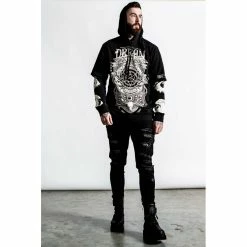 Killstar Kapuzentop - Insomnia Hooded Layer Top 9 Killstar Kapuzentop - Insomnia Hooded Layer Top -Langarm Sales Store killstar kapuzentop insomnia hooded layer top4