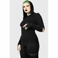 KILLSTAR Kapuzentop - Morwen 9 KILLSTAR Kapuzentop - Morwen -Langarm Sales Store killstar kapuzentop morwen4