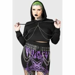 Langarm Sales Store -Langarm Sales Store killstar kapuzentop wicked crew2