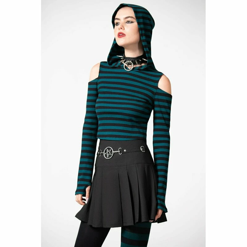 KILLSTAR Kapuzentop - Zephyr Grün 4 KILLSTAR Kapuzentop - Zephyr Grün – Bild 2