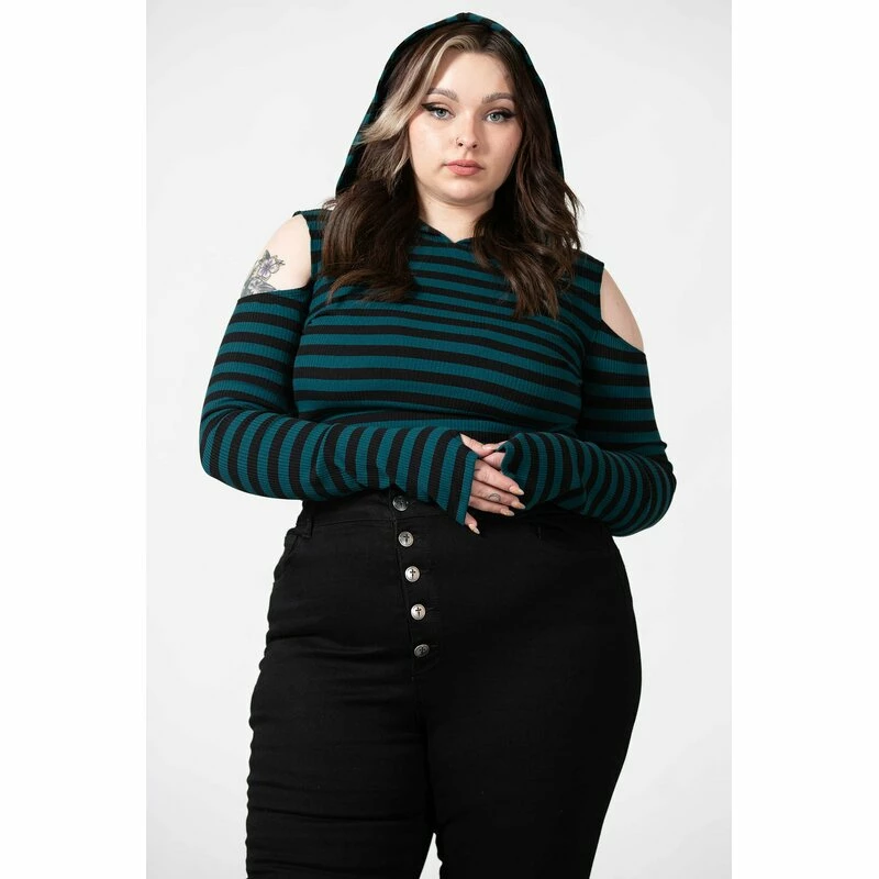 KILLSTAR Kapuzentop - Zephyr Grün 8 KILLSTAR Kapuzentop - Zephyr Grün – Bild 6