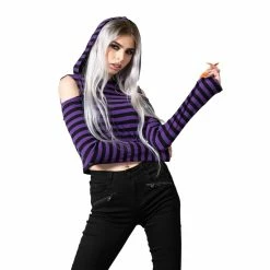 KILLSTAR Kapuzentop - Zephyr Lila