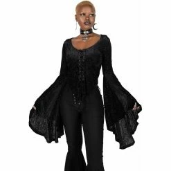 Killstar Langarm Bluse - Betty Sage