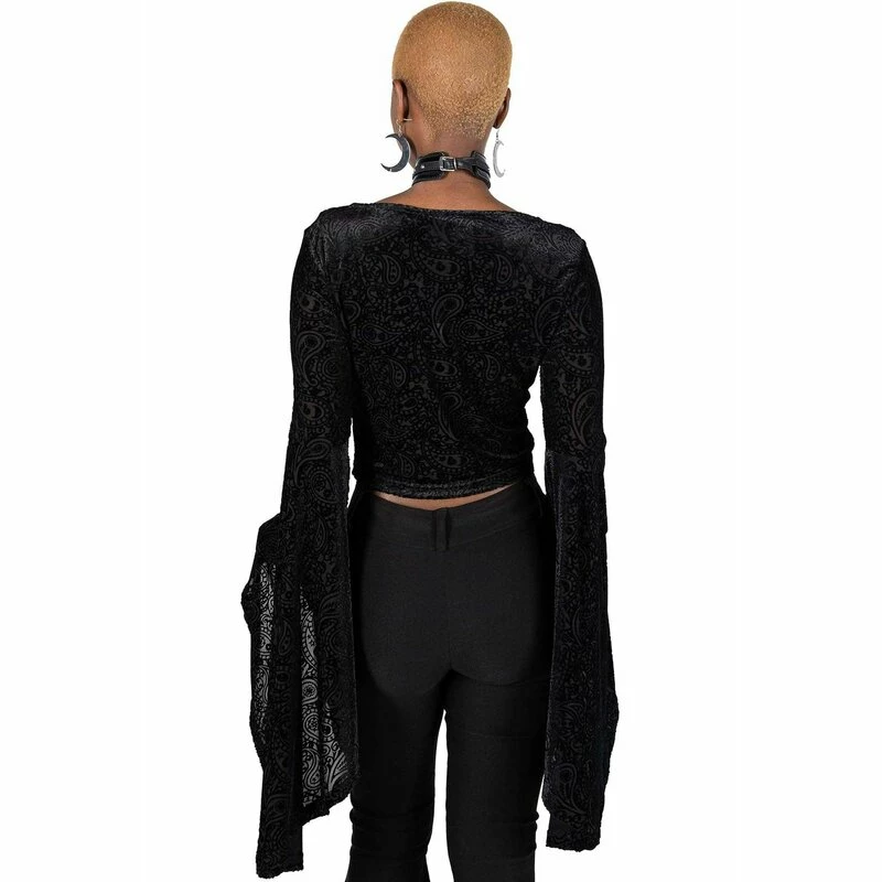 Killstar Langarm Bluse - Betty Sage 4 Killstar Langarm Bluse - Betty Sage – Bild 2