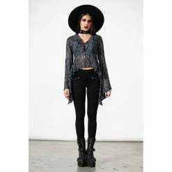 KILLSTAR Langarm Bluse - Spellcraft 11 KILLSTAR Langarm Bluse - Spellcraft -Langarm Sales Store killstar langarm bluse spellcraft4