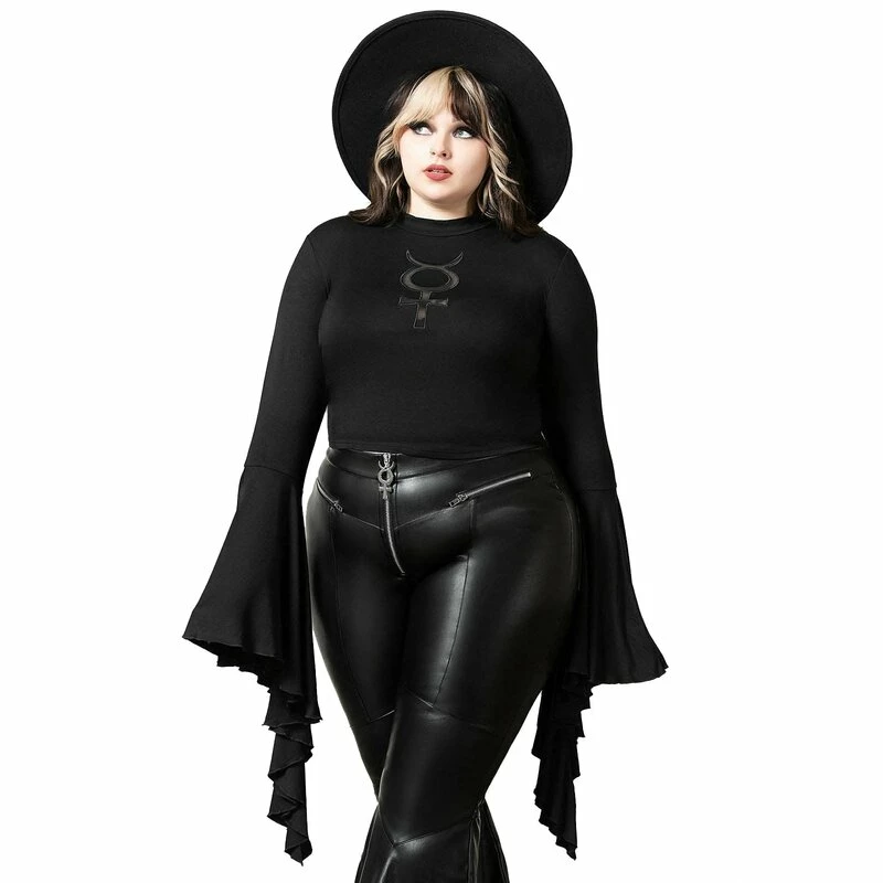 Killstar Langarm Crop Top - Elemental Eclipse 3 Killstar Langarm Crop Top - Elemental Eclipse