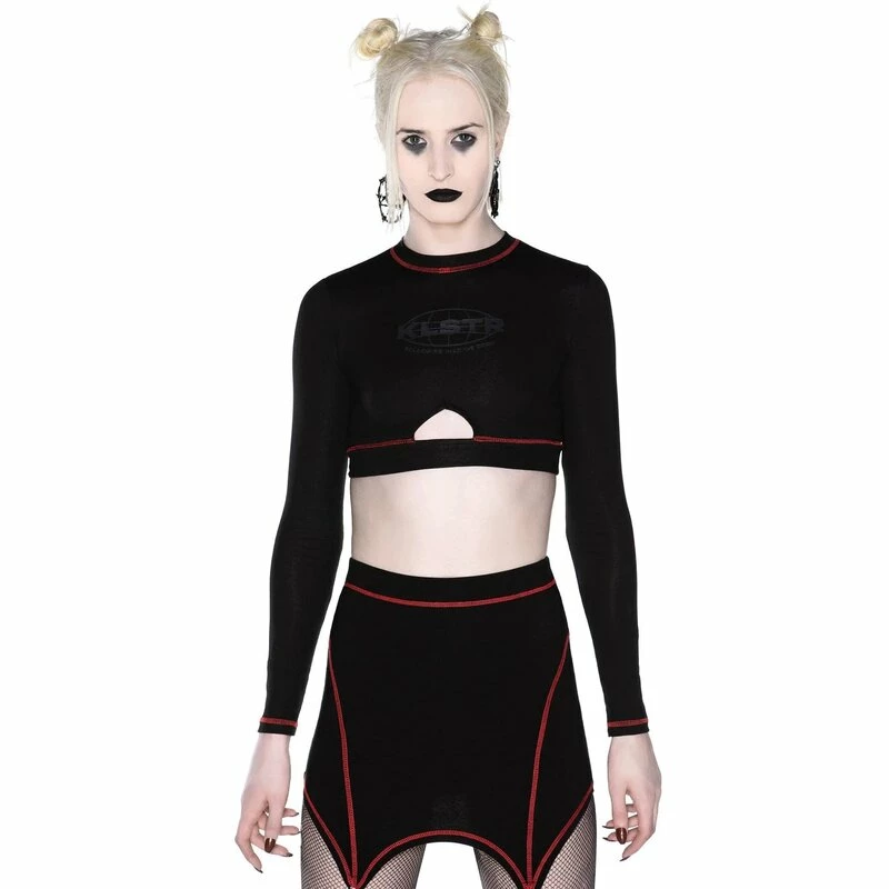 Killstar Langarm Crop Top - Hacker 3 Killstar Langarm Crop Top - Hacker
