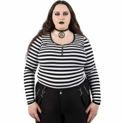 Killstar Langarm Crop Top - Izora Weiß 11 Killstar Langarm Crop Top - Izora Weiß -Langarm Sales Store killstar langarm crop top izora weiss4