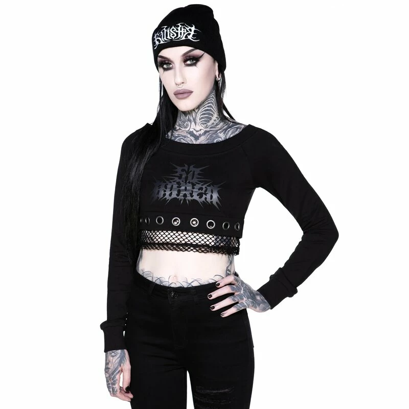 Killstar Langarm Crop Top - Nitro Jen 3 Killstar Langarm Crop Top - Nitro Jen