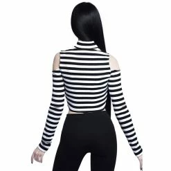 Killstar Langarm Crop Top - Phoebe Weiß 8 Killstar Langarm Crop Top - Phoebe Weiß -Langarm Sales Store killstar langarm crop top phoebe weiss3