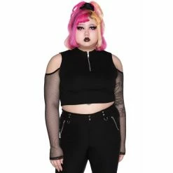 Killstar Langarm Crop Top - Salome 11 Killstar Langarm Crop Top - Salome -Langarm Sales Store killstar langarm crop top salome4
