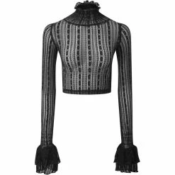 Killstar Langarm Crop Top - Seren 9 Killstar Langarm Crop Top - Seren -Langarm Sales Store killstar langarm crop top seren4