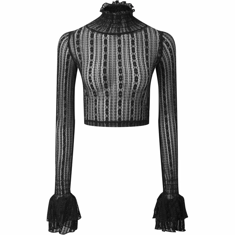 Killstar Langarm Crop Top - Seren 6 Killstar Langarm Crop Top - Seren – Bild 4