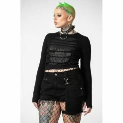 Killstar Langarm Crop Top - Sirena -Langarm Sales Store killstar langarm crop top sirena5