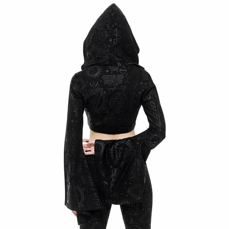 Killstar Langarm Crop Top - Witchhead 5 Killstar Langarm Crop Top - Witchhead – Bild 3