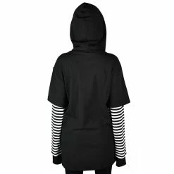 Killstar Langarm Kapuzentop - Jax Weiß -Langarm Sales Store killstar langarm kapuzentop jax weiss2