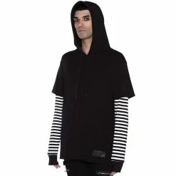 Killstar Langarm Kapuzentop - Jax Weiß -Langarm Sales Store killstar langarm kapuzentop jax weiss3