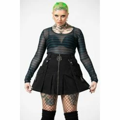 KILLSTAR Langarm Mesh Top - Astraios Grün 8 KILLSTAR Langarm Mesh Top - Astraios Grün -Langarm Sales Store killstar langarm mesh top astraios gruen3