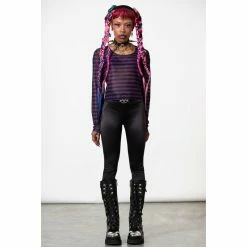 KILLSTAR Langarm Mesh Top - Astraios Lila 6 KILLSTAR Langarm Mesh Top - Astraios Lila -Langarm Sales Store killstar langarm mesh top astraios lila2