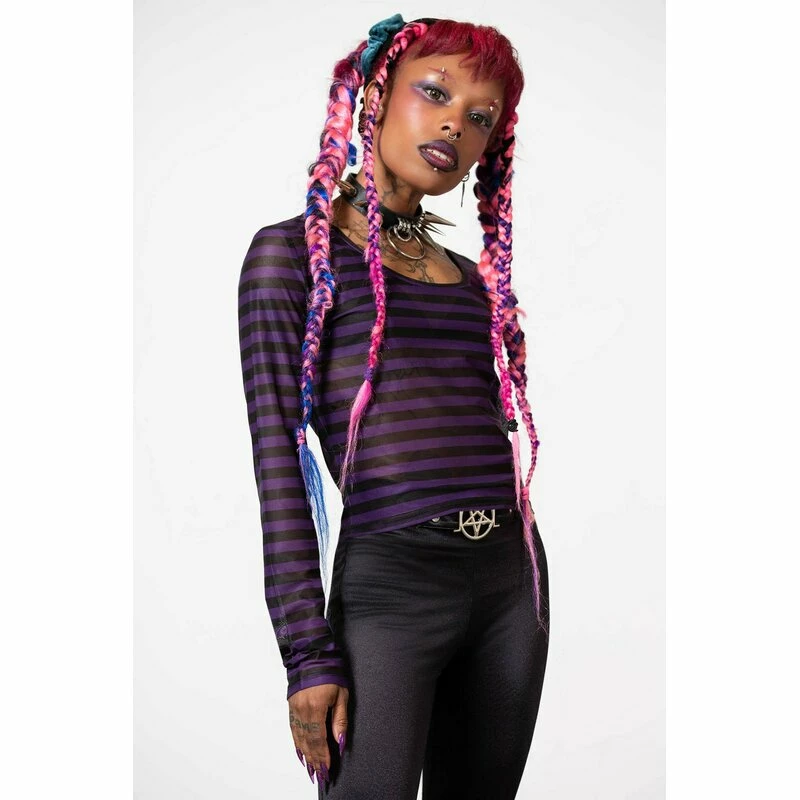 KILLSTAR Langarm Mesh Top - Astraios Lila 5 KILLSTAR Langarm Mesh Top - Astraios Lila – Bild 3