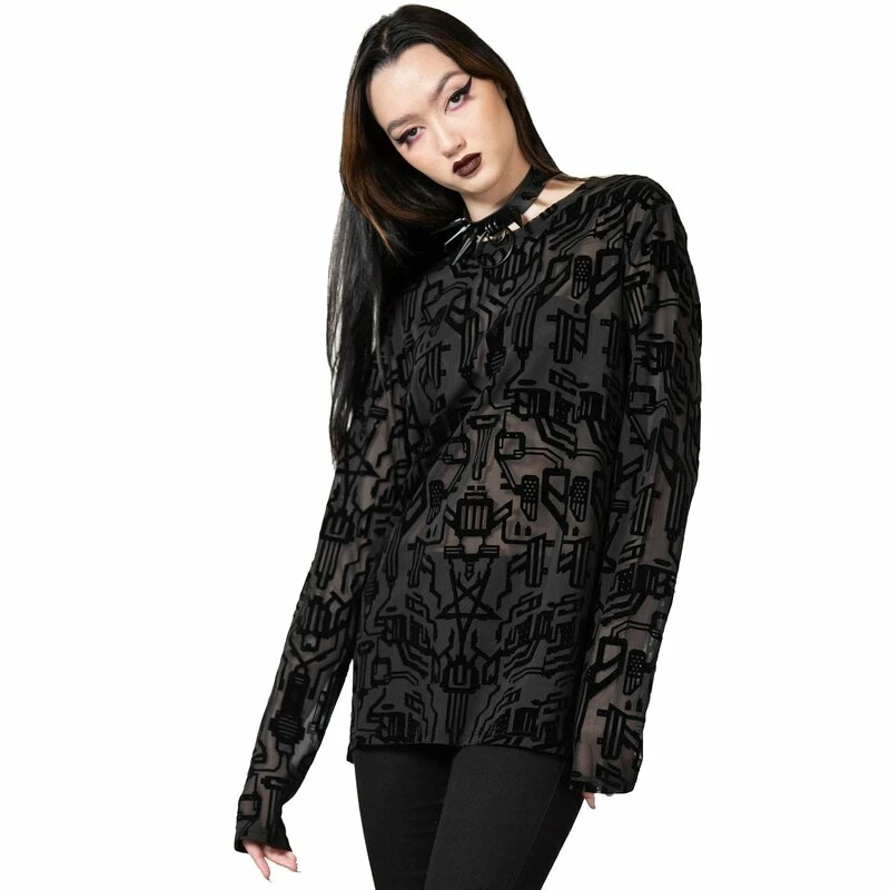 KILLSTAR Langarm Mesh Top - Cyborg 3 KILLSTAR Langarm Mesh Top - Cyborg