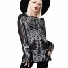 KILLSTAR Langarm Mesh Top - Scapula -Langarm Sales Store killstar langarm mesh top scapula