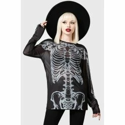 KILLSTAR Langarm Mesh Top - Scapula -Langarm Sales Store killstar langarm mesh top scapula3