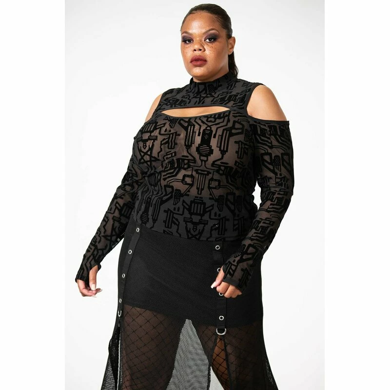 KILLSTAR Langarm Mesh Top - Tuned Out 8 KILLSTAR Langarm Mesh Top - Tuned Out – Bild 6