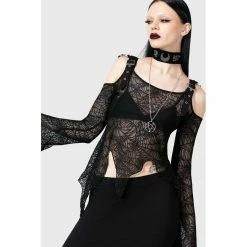 KILLSTAR Langarm Mesh Top - Webstera -Langarm Sales Store killstar langarm mesh top webstera3