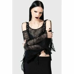 KILLSTAR Langarm Mesh Top - Webstera -Langarm Sales Store killstar langarm mesh top webstera5